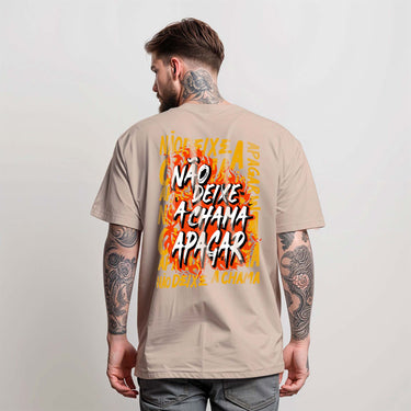 CAMISETA NÃO DEIXE A CHAMA APAGAR