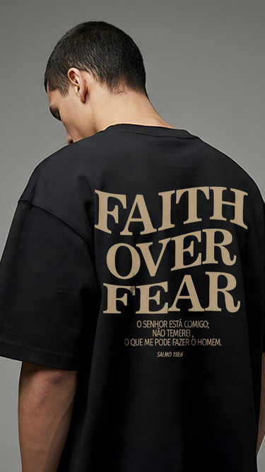 CAMISETA MASCULINA FEATH OVER FEAR