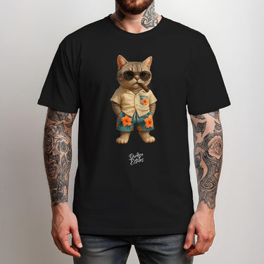 CAMISETA MASCULINA GATO PRAIANO
