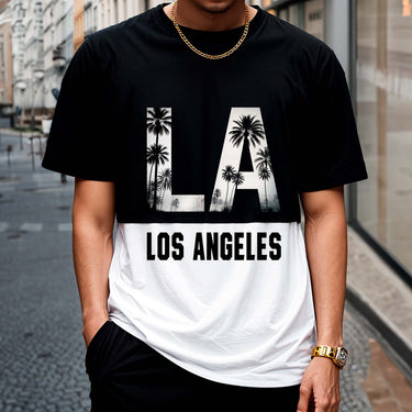 CAMISETA LOS ANGELES RECORTADA