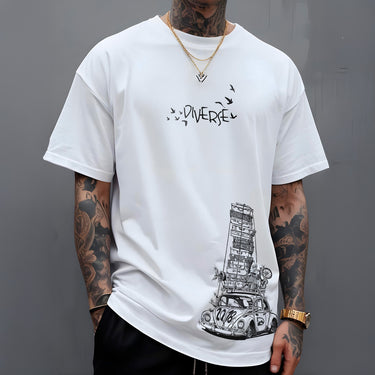 CAMISETA MASCULINA PÉ NA ESTRADA