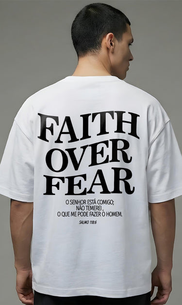 CAMISETA MASCULINA FEATH OVER FEAR