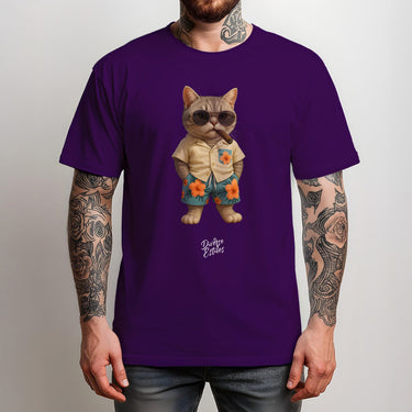 CAMISETA MASCULINA GATO PRAIANO